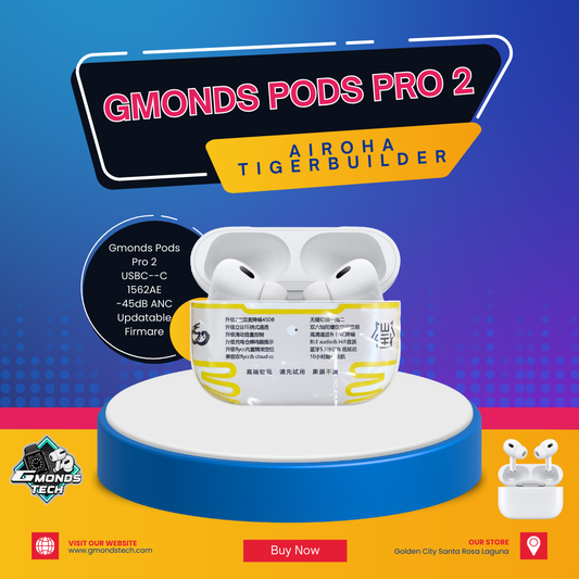Airpods Pro 2 TigerBuilder v5.3 Airoha Chip 1562AE Multipoint Headtrack Updatable firmware