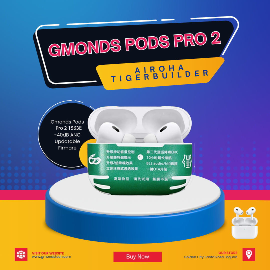 Airpods Pro 2 TigerBuilder v5.3 Airoha Chip 156EE Updatable firmware