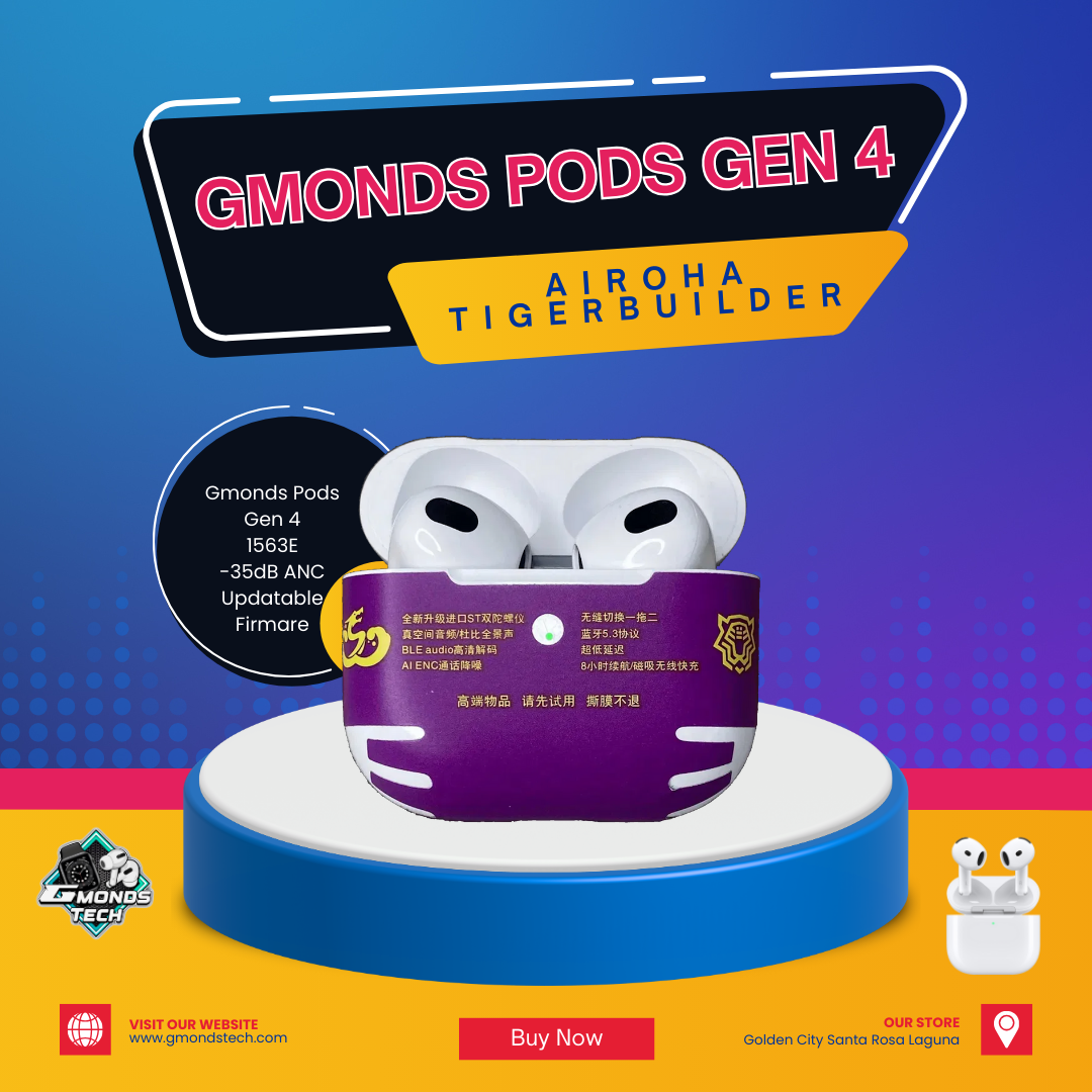 Airpods Gen 4 TigerBuilder v5.3 Airoha Chip AB1563E Updatable Firmware