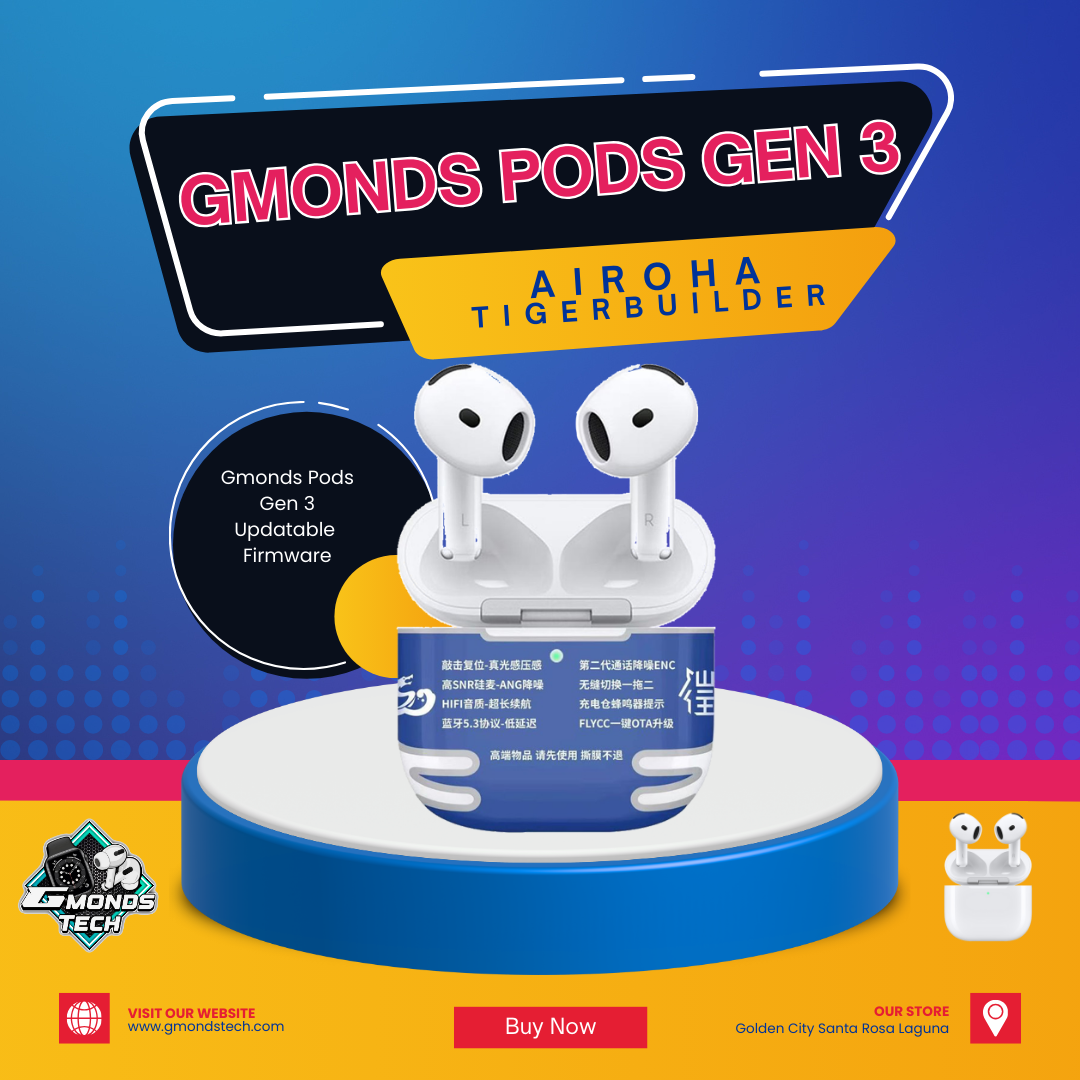 Airpods Gen 3 TigerBuilder v5.3 Airoha Chip AB1562U Updatable Firmware